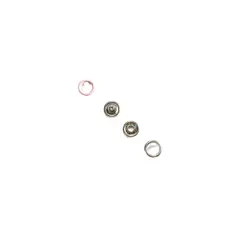 Кнопка трикотажная (кольцо) 9,5 мм. Цвет светло-розовый. Упаковка 100 шт.
