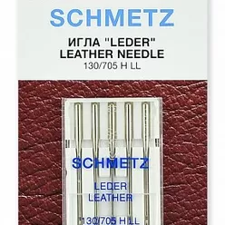 Иглы для кожи Schmetz 130/705H LL №90 (5 игл).