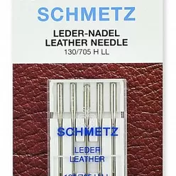 Иглы для кожи Schmetz 130/705H LL №110 (5 игл).