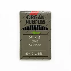 Иглы ORGAN для промышленных машин (для трикотажа) DPx5 J/SES №80 (10 игл)